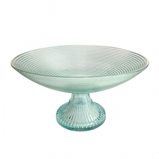 FRUTEIRA DE VIDRO ESPIRAL 15CM