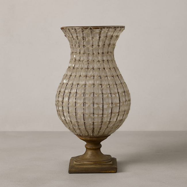 VASO PEDRARIA DOURADO M 0.72CM