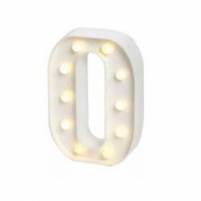 LUMINARIA DE MESA LED NUMERO 0 16CM