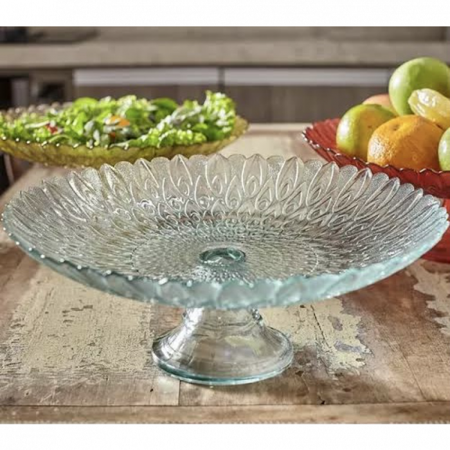 CENTRO DE MESA PLUMA CRISTAL 10X32