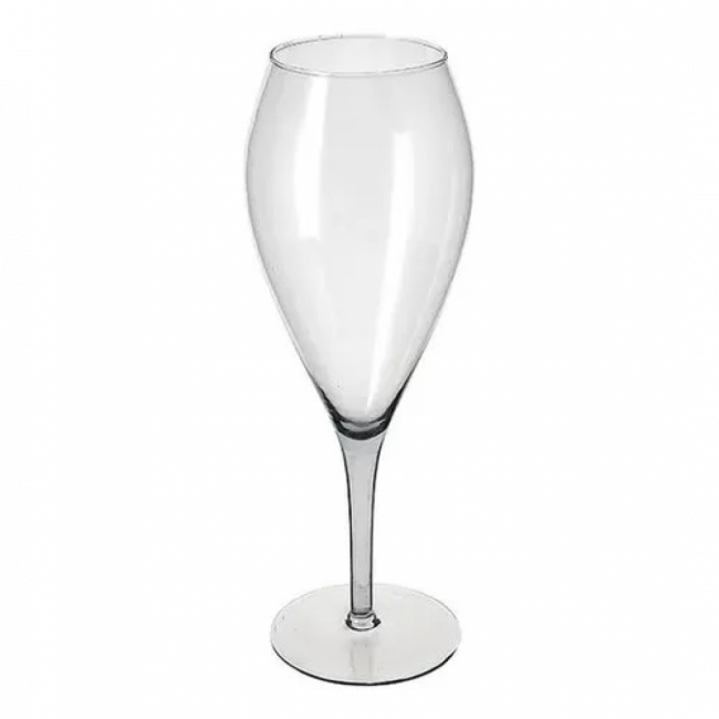 VASO DE VIDRO TAÇA IBIZA TRANSPARENTE 45CM