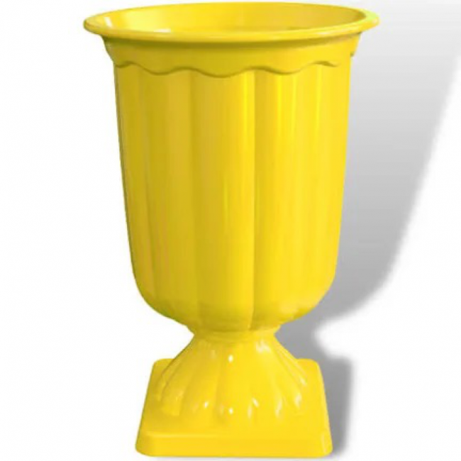 VASO GREGO AMARELO PLASTICO 19CM