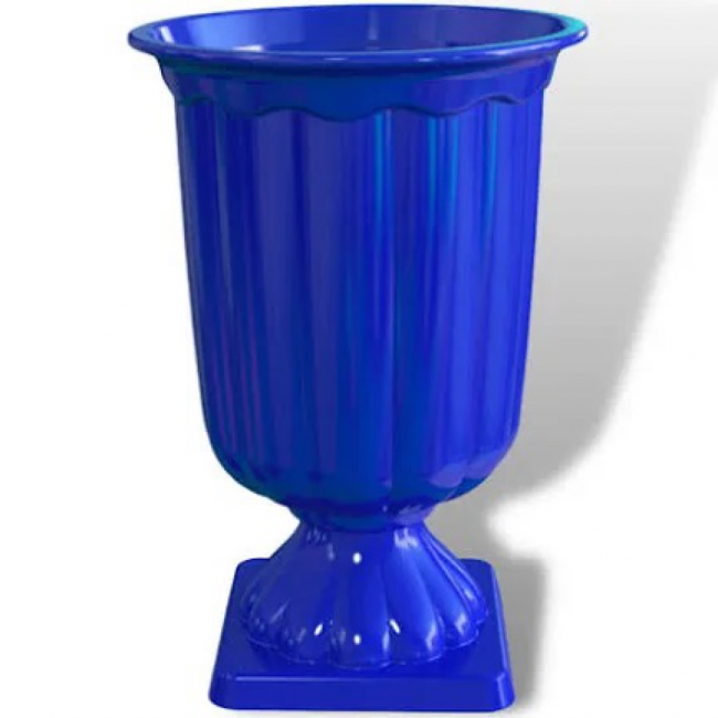 VASO GREGO AZUL PLASTICO 19CM