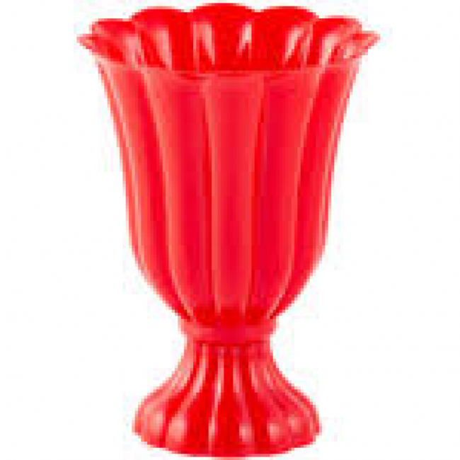 VASO SLIM VERMELHO 18CM