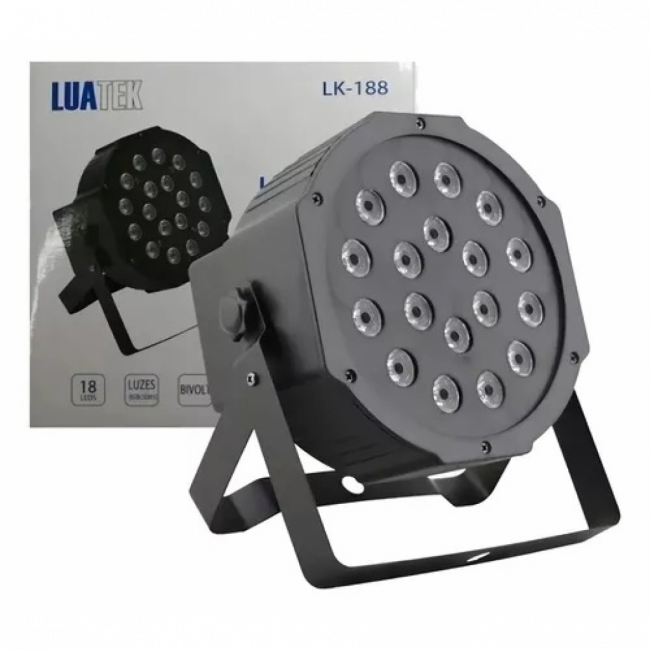 PAR LED 18 LAMPADAS - LUZ CENICA 21X21X10