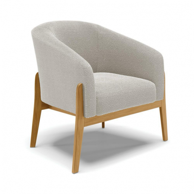 POLTRONA DECORATIVA CINZA 55X75X60 
