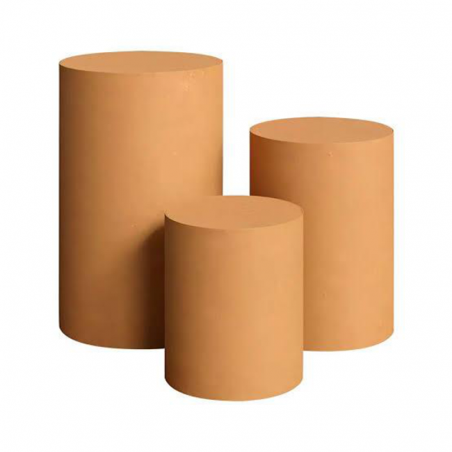 TRIO DE MESA DE CILINDRO 80CM 60CM 45CM