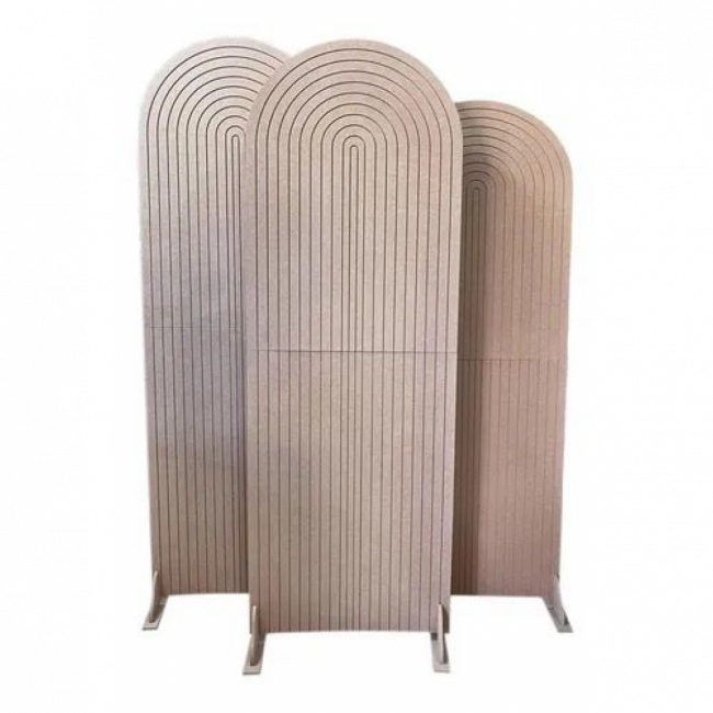 TRIO PAINEL MDF RIPADO ROMANO P=1.60X0.60 M=1.70X0.60 G=1.80X0.60