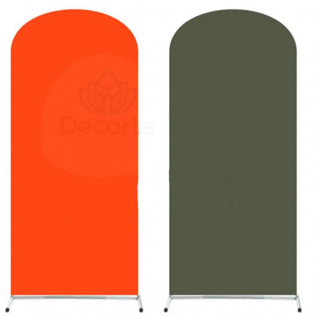 CAPA PAINEL ROMANO BICOLOR LARANJA/VERDE 2.10X97CM