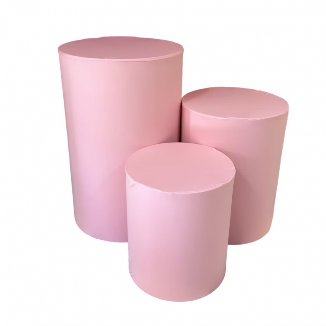 QUARTETO DE CAPA DE CILINDRO ROSA BB 46CM 60CM 80CM