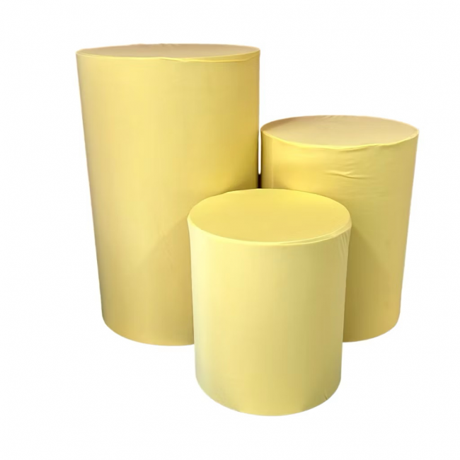 QUARTETO DE CAPA DE CILINDROAMARELO 46CM 60CM 80CM