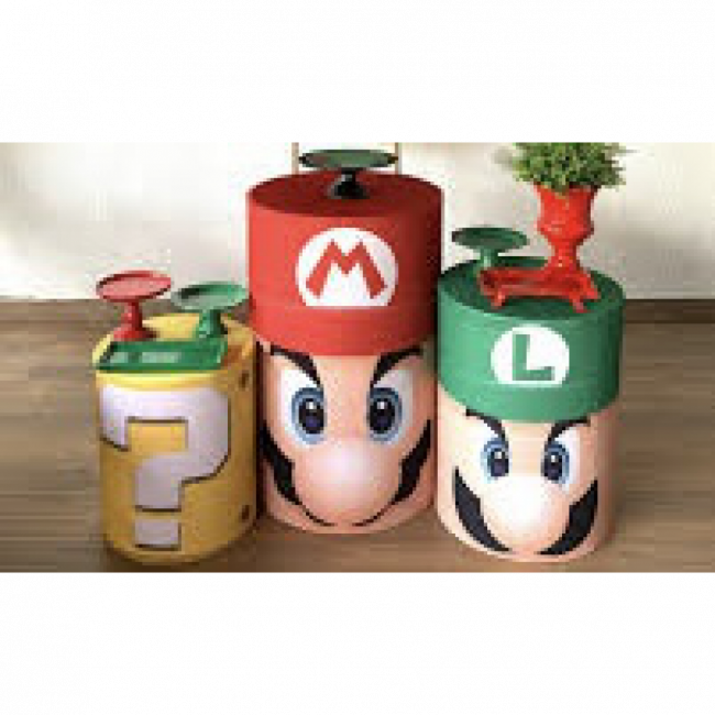 TRIO CAPA CILINDRO MARIO 46CM 60CM 80CM