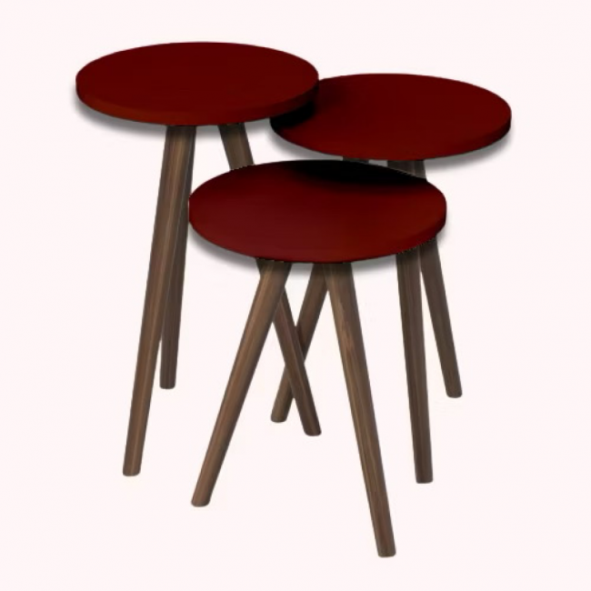 TRIO CAPA PARA MESINHA VINHO 40CM 50 CM 60CM