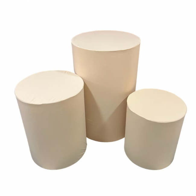 TRIO DE CAPA DE CILINDRO CREME 46CM 60CM 80CM