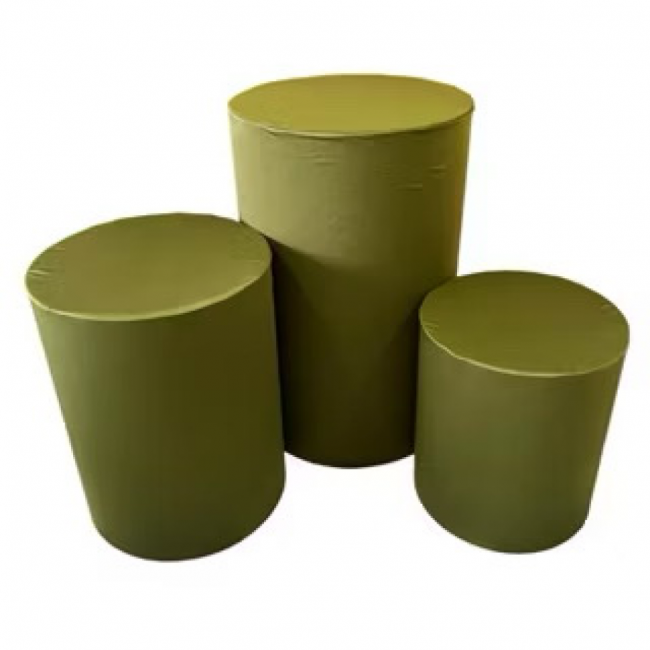 TRIO DE CAPA DE CILINDRO VERDE 46CM 60CM 80CM