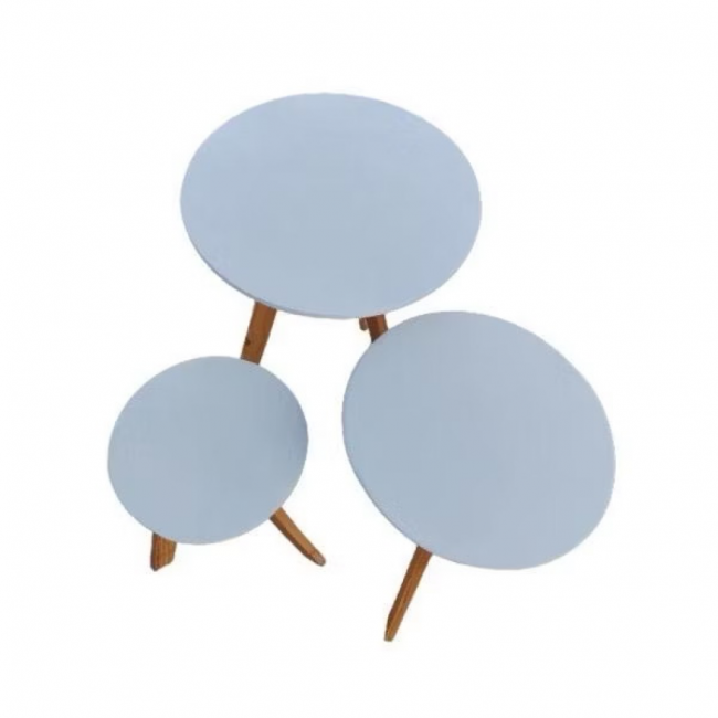 TRIO DE CAPA PARA MESINHA AZUL BB 40CM 50 CM 60CM
