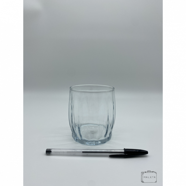 COPO BAIXO COM TEXTURA PARA WHISKY