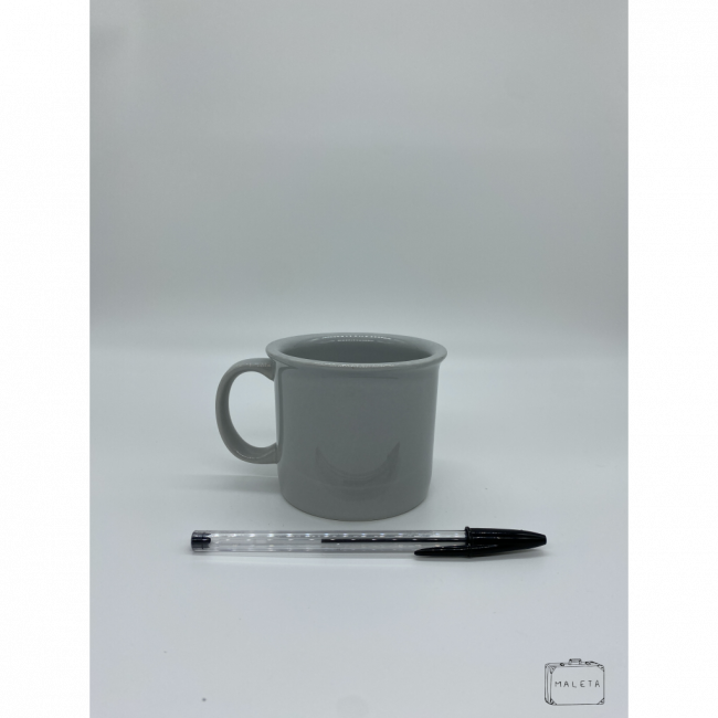 CANECA MACARON CINZA