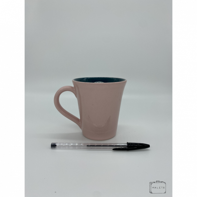CANECA ROSA COM INTERIOR VERDE
