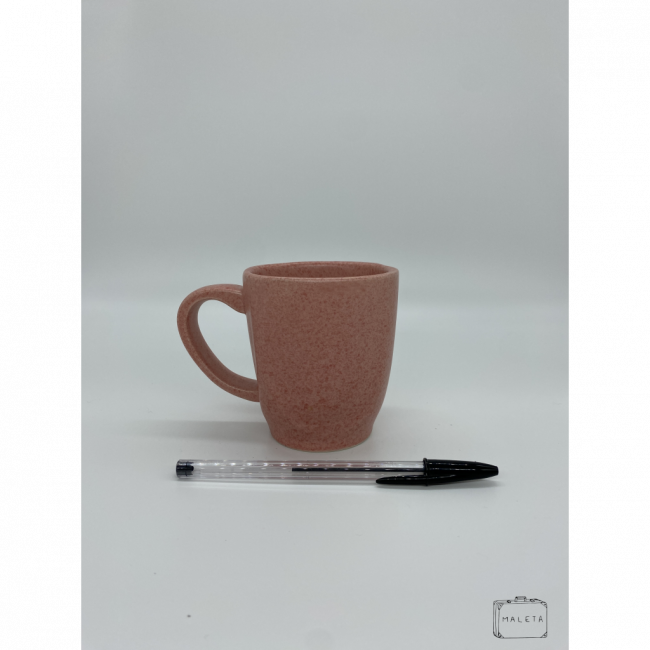 CANECA DE CERÂMICA ROSA