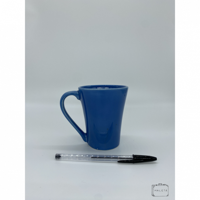 CANECA SIMPLES AZUL CÔNICA