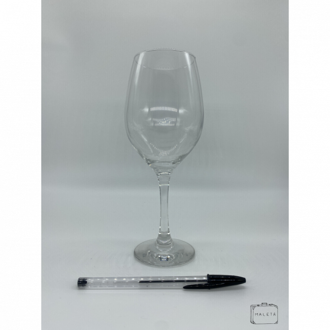 TAÇA DE VIDRO PARA VINHO