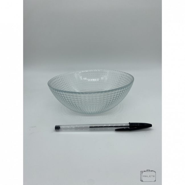 BOWL DE VIDRO COM TEXTURA DE BOLINHAS