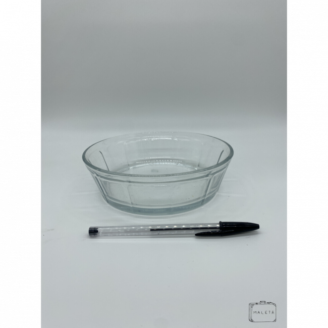 BOWL DE VIDRO COM TEXTURA QUADRADA