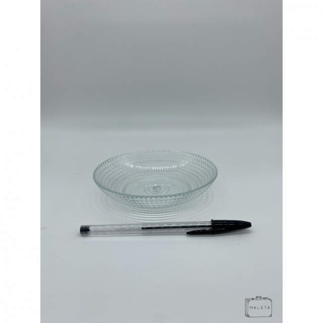 BOWL DE VIDRO COM TEXTURA DE BOLINHAS PEQUENO