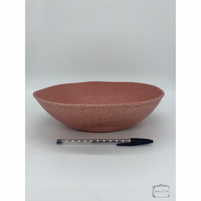 SALADEIRA ORGÂNICA GRANITO ROSA
