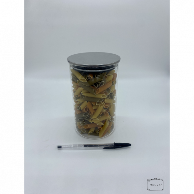 PORTA-MANTIMENTO MÉDIO COM TAMPA DE INOX