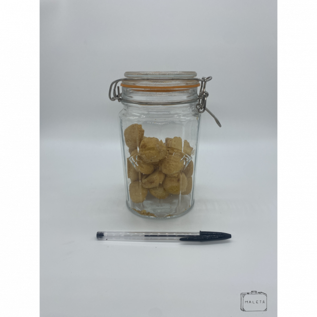 PORTA-MANTIMENTO DE VIDRO KILNER CESTAVADO COM BORRACHA LARANJA