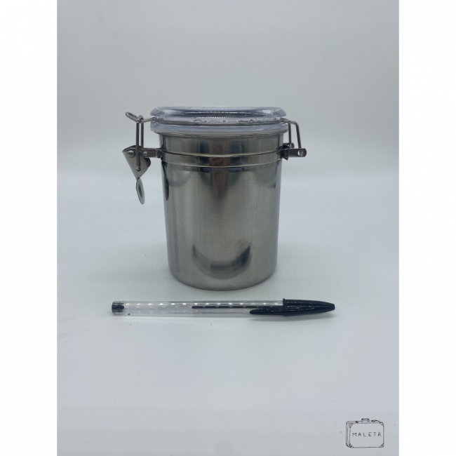 PORTA-MANTIMENTO HERMÉTICO DE INOX MÉDIO