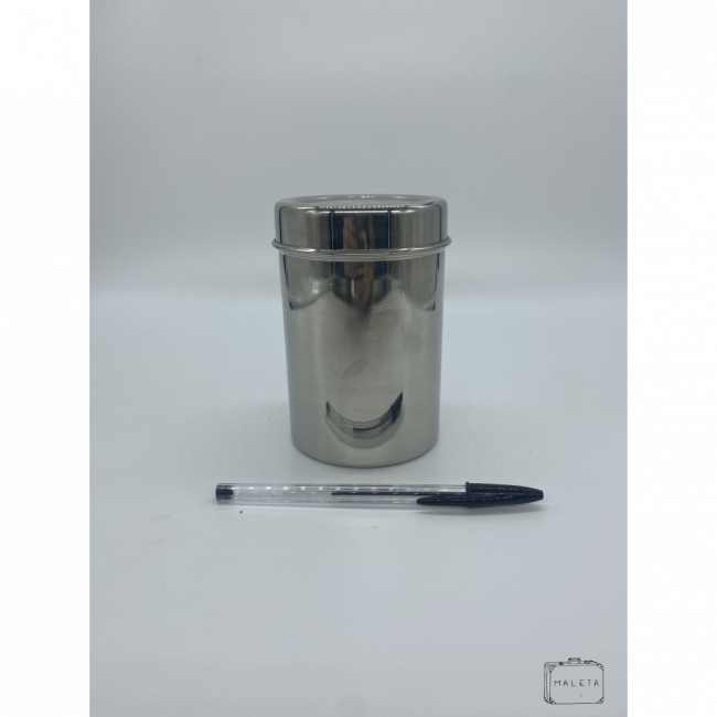 POTE DE INOX LISO E SIMPLES