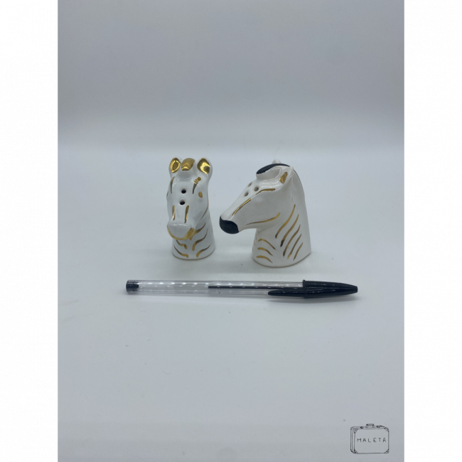 SALEIRO E PIMENTEIRO ESTAMPA ZEBRA