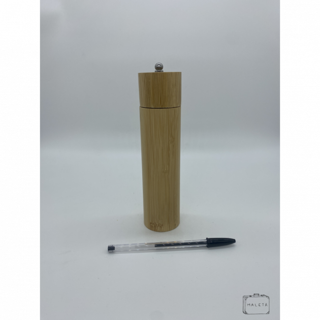 MOEDOR DE SAL E PIMENTA DE BAMBU LISO