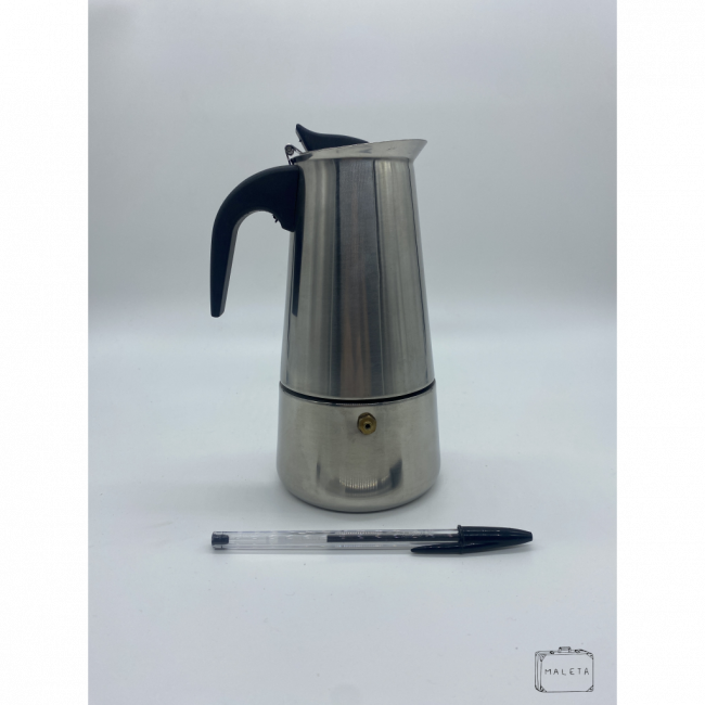 CAFETEIRA ITALIANA DE INOX LISA