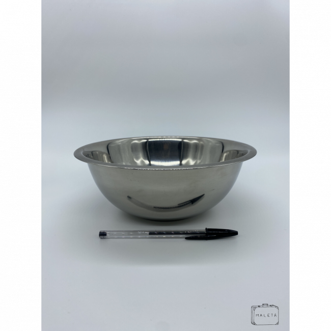 BOWL INOX COM BORDA PEQUENO