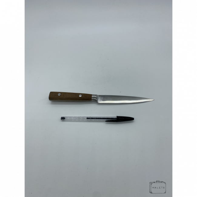 FACA INOX CABO MADEIRA PEQUENO