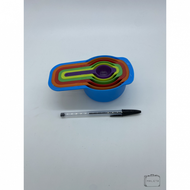 MEDIDOR DE XÍCARA COLORIDO (06 PEÇAS)