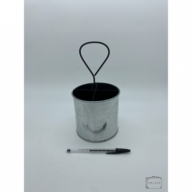 PORTA-UTENSÍLIOS INOX COM ALÇA