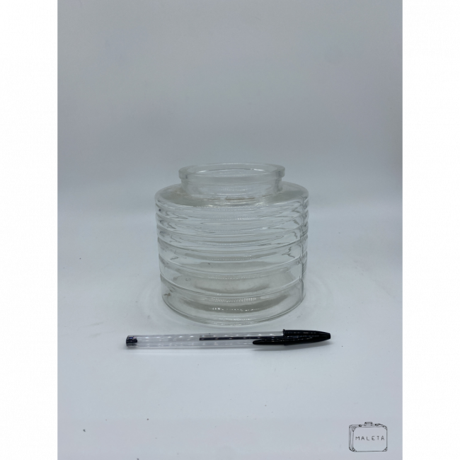 VASO VIDRO BAIXO TEXTURA MICHELIN
