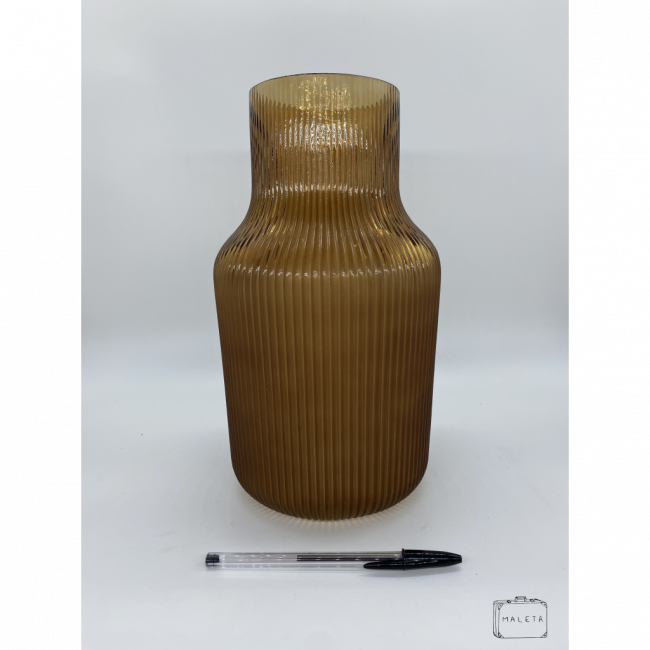 VASO VIDRO ALTO TEXTURA LISTRADAS