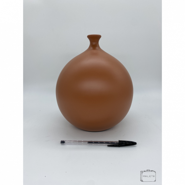 VASO CERÂMICA GORDO COM BIQUINHO