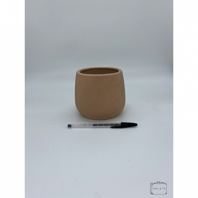 VASO CERÂMICA ROSA CHÁ