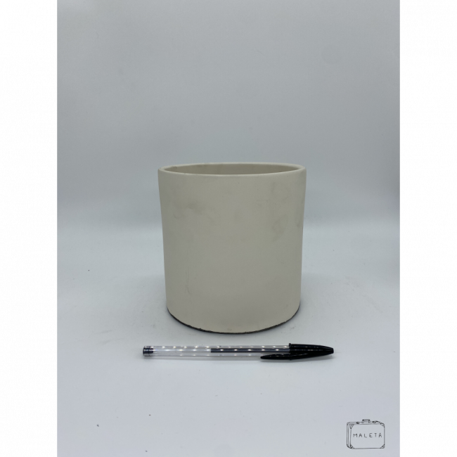 CACHEPÔ OFF WHITE MÉDIO SIMPLES
