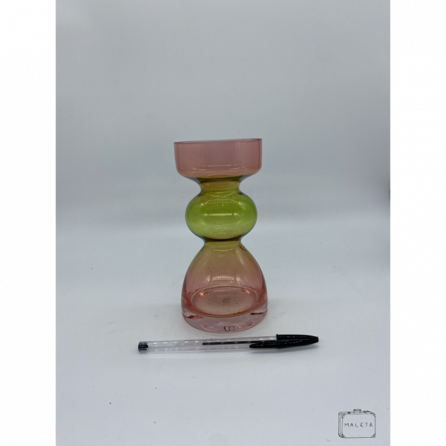 VASO VIDRO 3 CORES \
