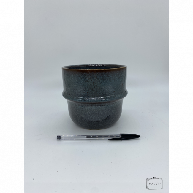VASO CERÂMICA AZUL \
