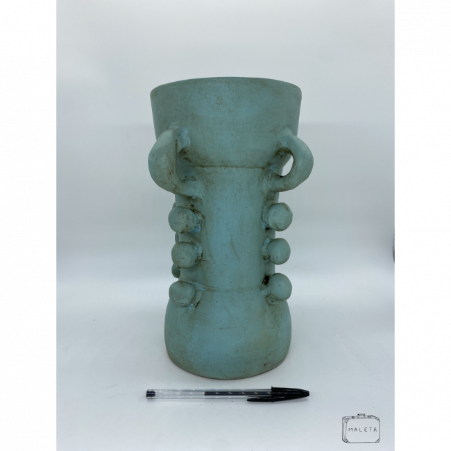 VASO CERÂMICA VERDE FUNDO OCEANO