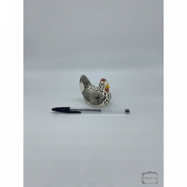 GALINHA MINIATURA CERÂMICA